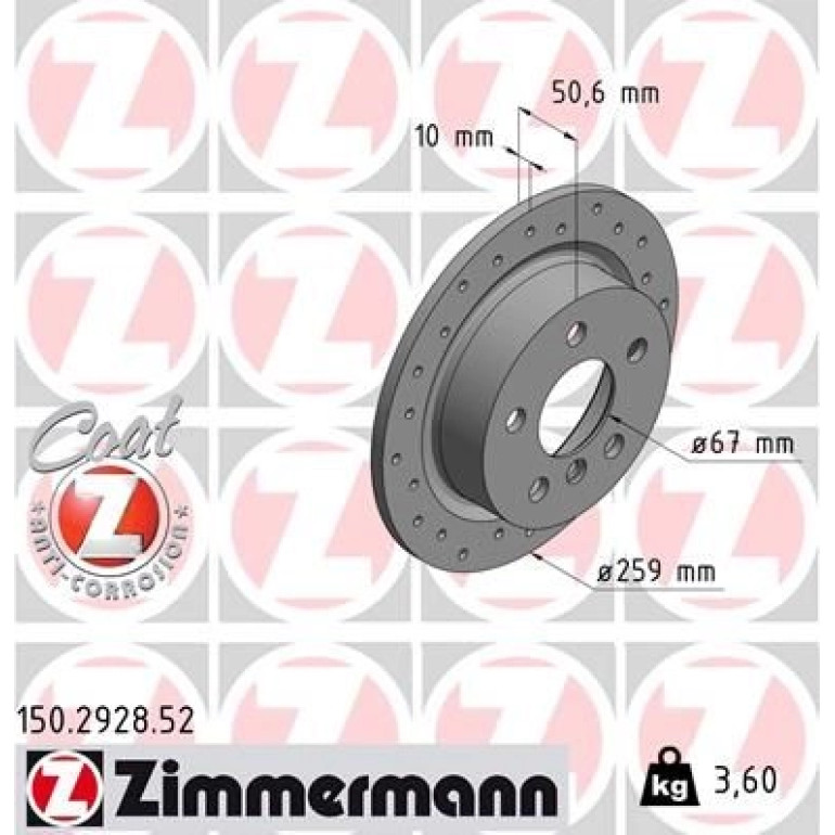 Bremsscheibe HA Sport 150.2928.52 Bremsscheibe HA Sport 150.2928.52