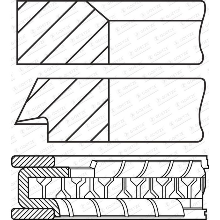 GOETZE ENGINE Kolbenringsatz 08-451600-00 GOETZE ENGINE Kolbenringsatz 08-451600-00