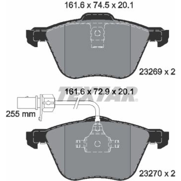 Bremsbelagsatz Vw P. T4 05/97 16' 2326903