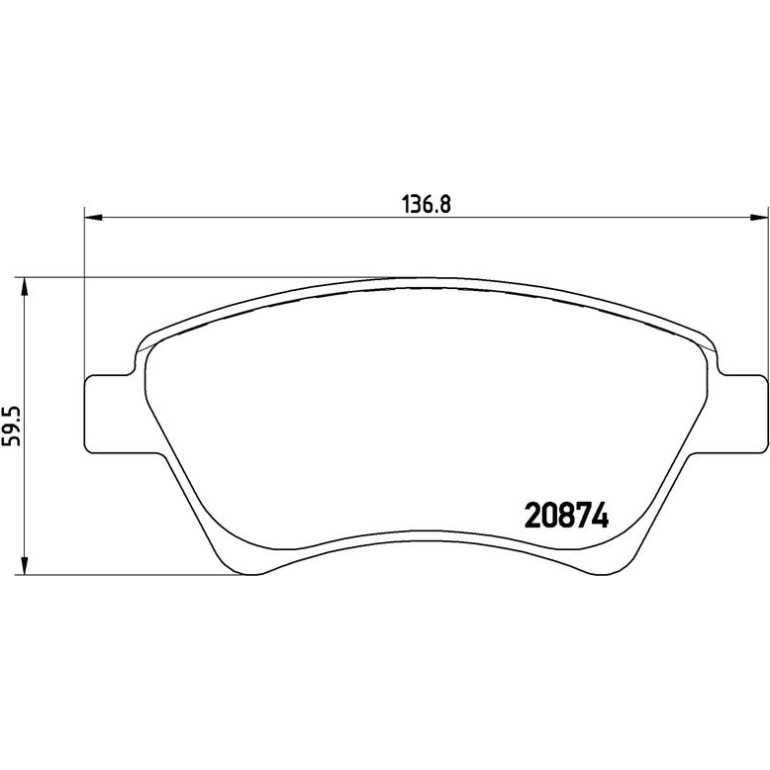 BREMBO Bremsklötze VA P 68 034 BREMBO Bremsklötze VA P 68 034
