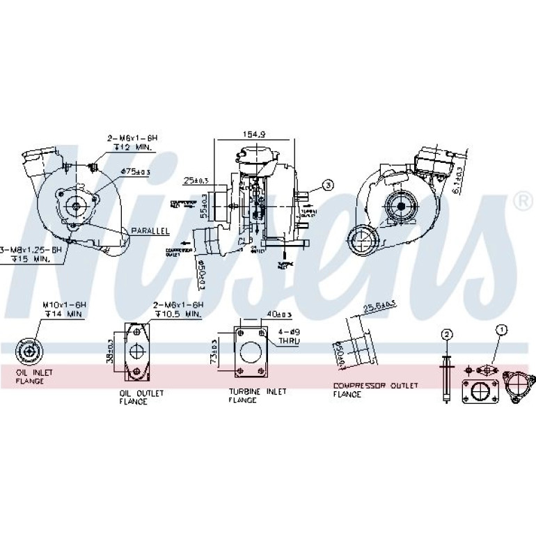 NISSENS Turbolader 93173 NISSENS Turbolader 93173