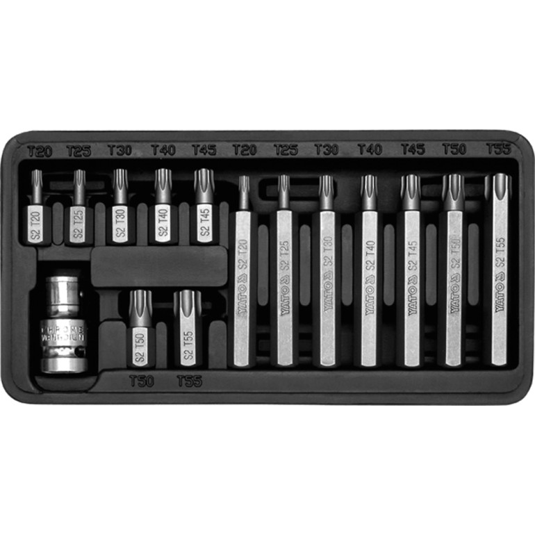 Bitsatz Torx 15-Tlg. Metallkasten YT-0411 Bitsatz Torx 15-Tlg. Metallkasten YT-0411
