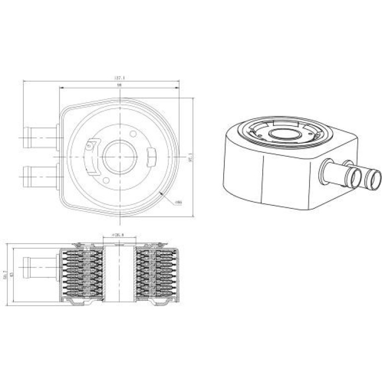 Ölkühler, Motor“L 31834 Ölkühler, Motor“L 31834