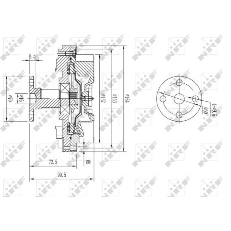 Kupplung, Kühlerlüfter NRF49597 Kupplung, Kühlerlüfter NRF49597