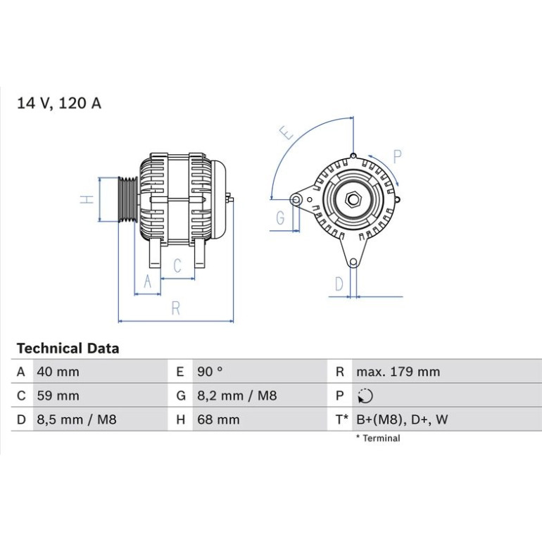 Lichtmaschine 0 986 040 360 Lichtmaschine 0 986 040 360