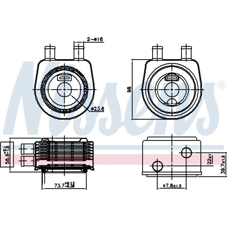 Ölkühler PKW 90774 Ölkühler PKW 90774
