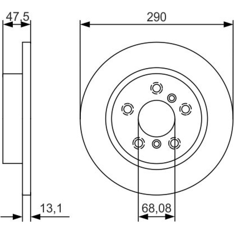 Bremsscheibe 0 986 479 D17 Bremsscheibe 0 986 479 D17