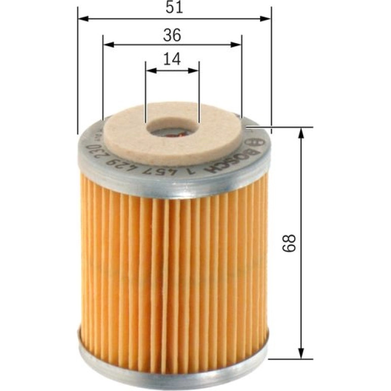 Kraftstofffiltereinsatz 1457429230 Kraftstofffiltereinsatz 1457429230