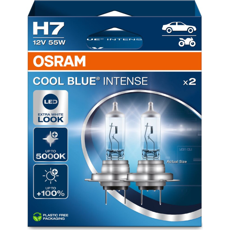 OSRAM H7 12V 55W PX26d Cool Blue INTENSE NextGen 5000K +100% OSRAM H7 12V 55W PX26d Cool Blue INTENSE NextGen 5000K +100%