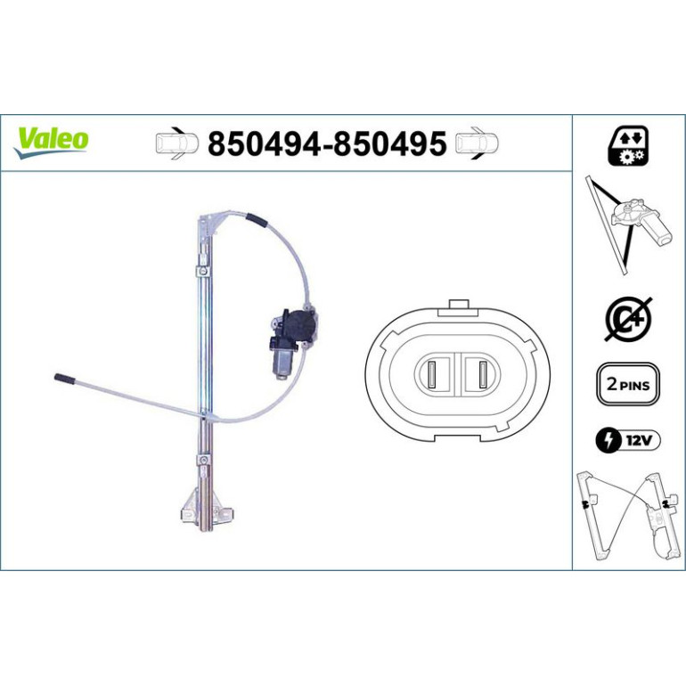 VALEO Fensterheber 850495 VALEO Fensterheber 850495