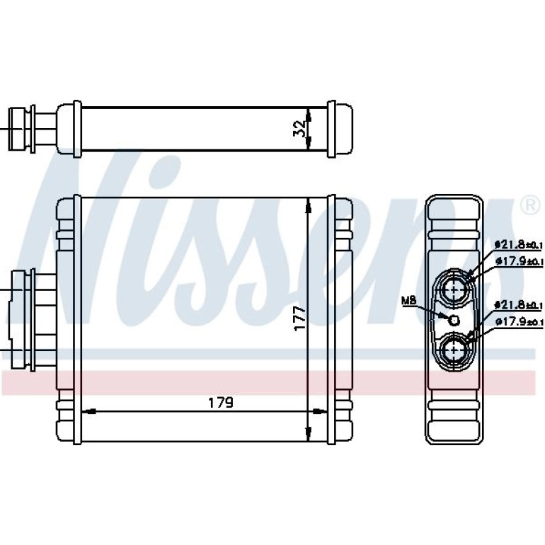 Heizkühler PKW 73654 Heizkühler PKW 73654