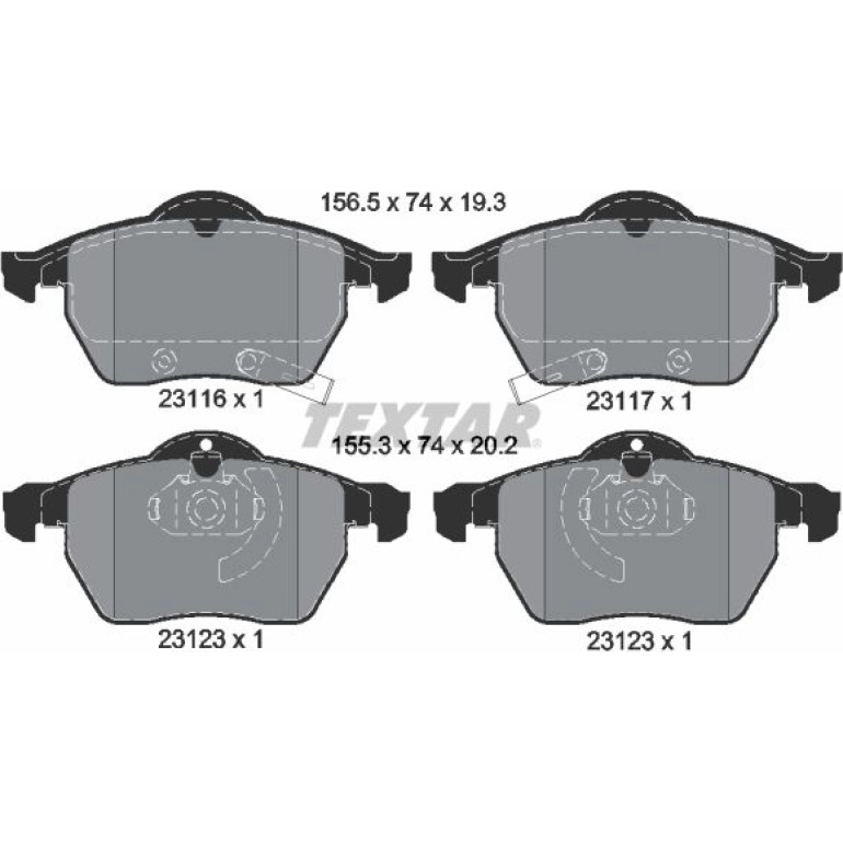 Bremsbelagsatz Opel P. Astra G/Saab 2311701 Bremsbelagsatz Opel P. Astra G/Saab 2311701
