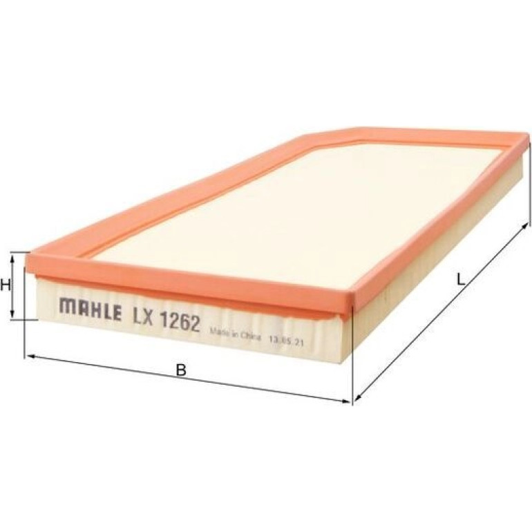 MAHLE Luftfilter LX 1262 MAHLE Luftfilter LX 1262