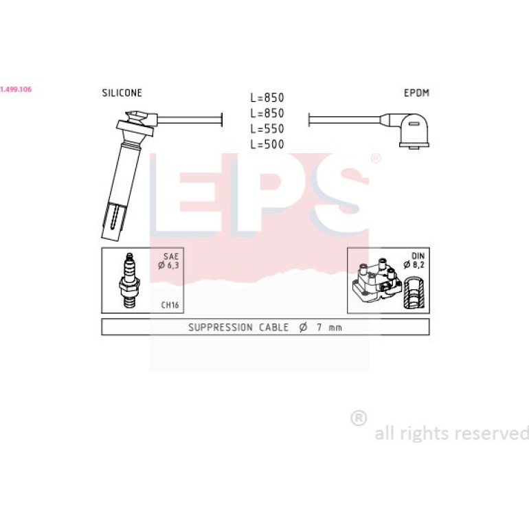 Zündleitungssatz 1.499.106 Zündleitungssatz 1.499.106