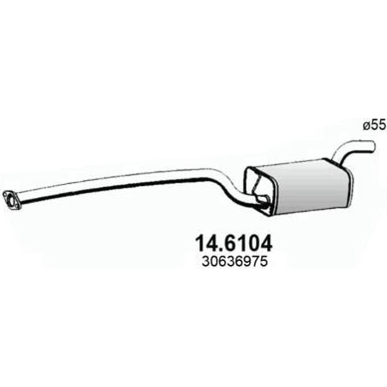 Mittelschalldämpfer 14.6104
