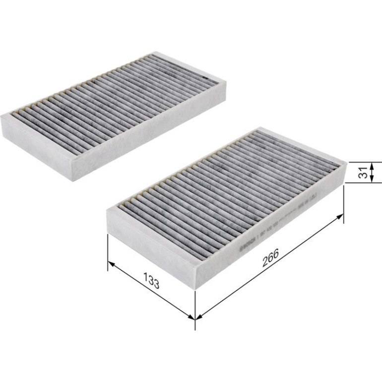 Aktivkohlefilter 1987432500 Aktivkohlefilter 1987432500