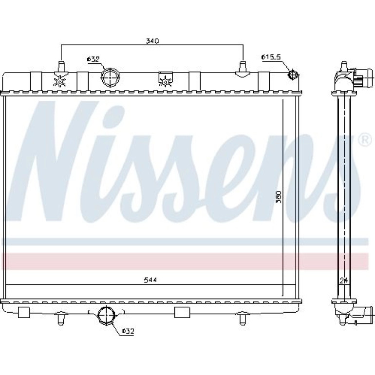 Wasserkühler PKW 636007 Wasserkühler PKW 636007