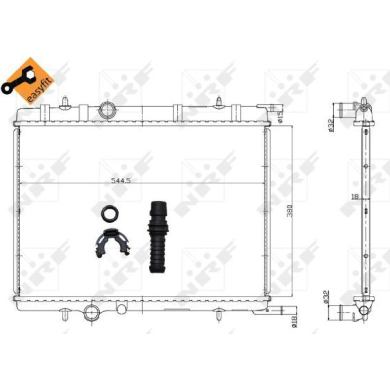 Kühler, Motorkühlung 58304 Kühler, Motorkühlung 58304