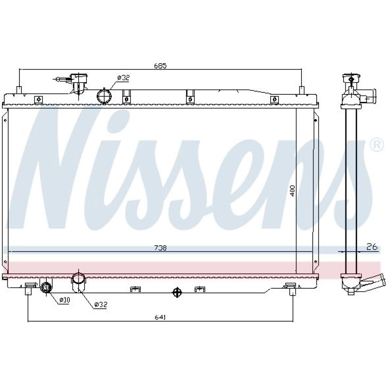Wasserkühler PKW 681386 Wasserkühler PKW 681386