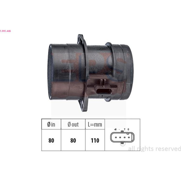 EPS Luftmassenmesser Luftmengenmesser 1.991.446 EPS Luftmassenmesser Luftmengenmesser 1.991.446