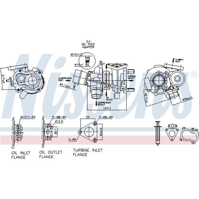 NISSENS Turbolader 93219