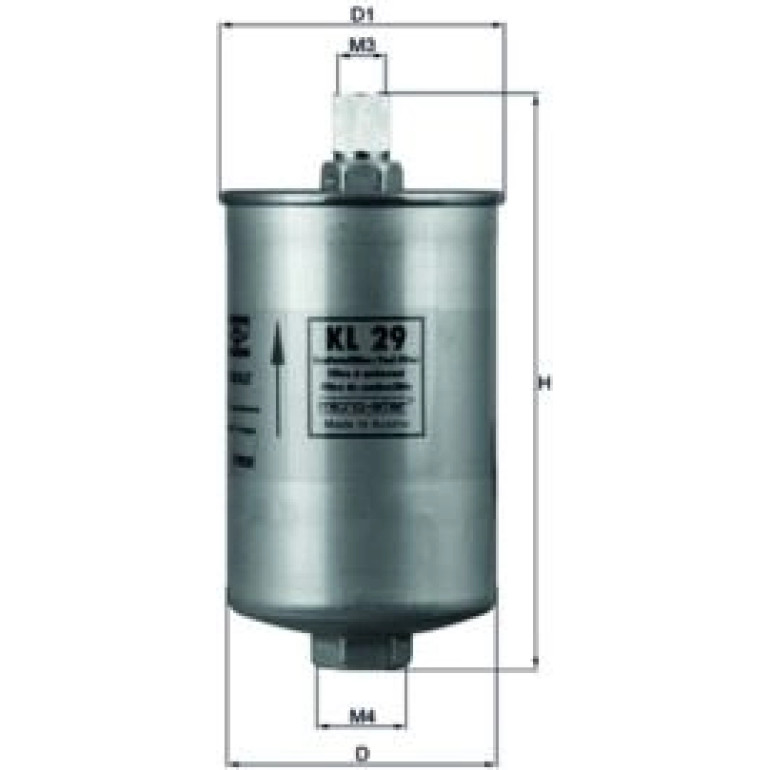MAHLE Kraftstofffilter KL 29 MAHLE Kraftstofffilter KL 29