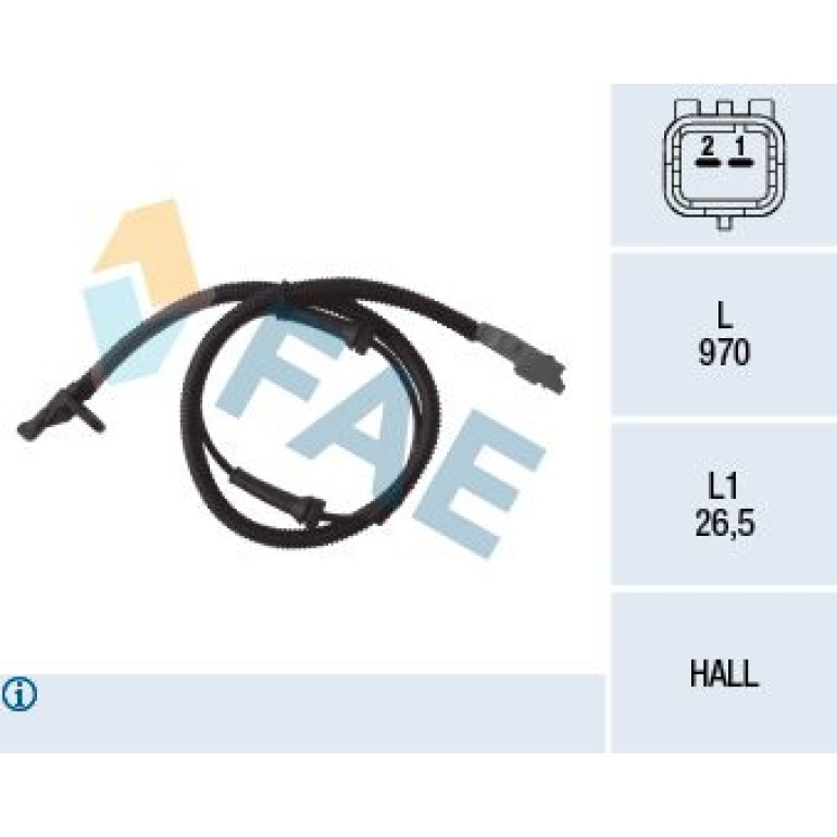 FAE Sensor, Raddrehzahl 78031 FAE Sensor, Raddrehzahl 78031