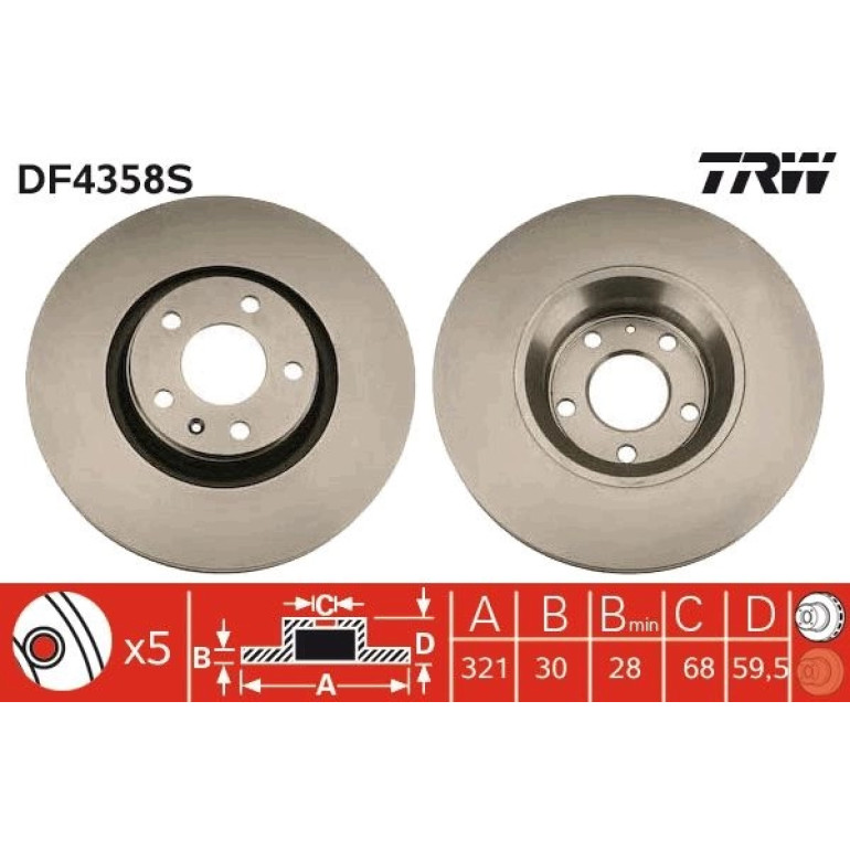 Bremsscheibe Audi S. A6/A8 2.0-6.0 Quattro 04-11 DF4358S Bremsscheibe Audi S. A6/A8 2.0-6.0 Quattro 04-11 DF4358S