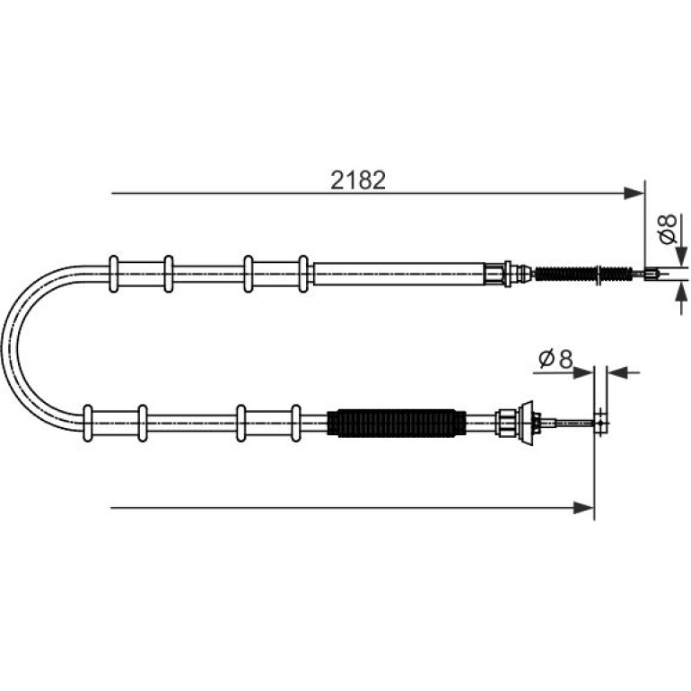 Handbremsseil 1987482594 Handbremsseil 1987482594