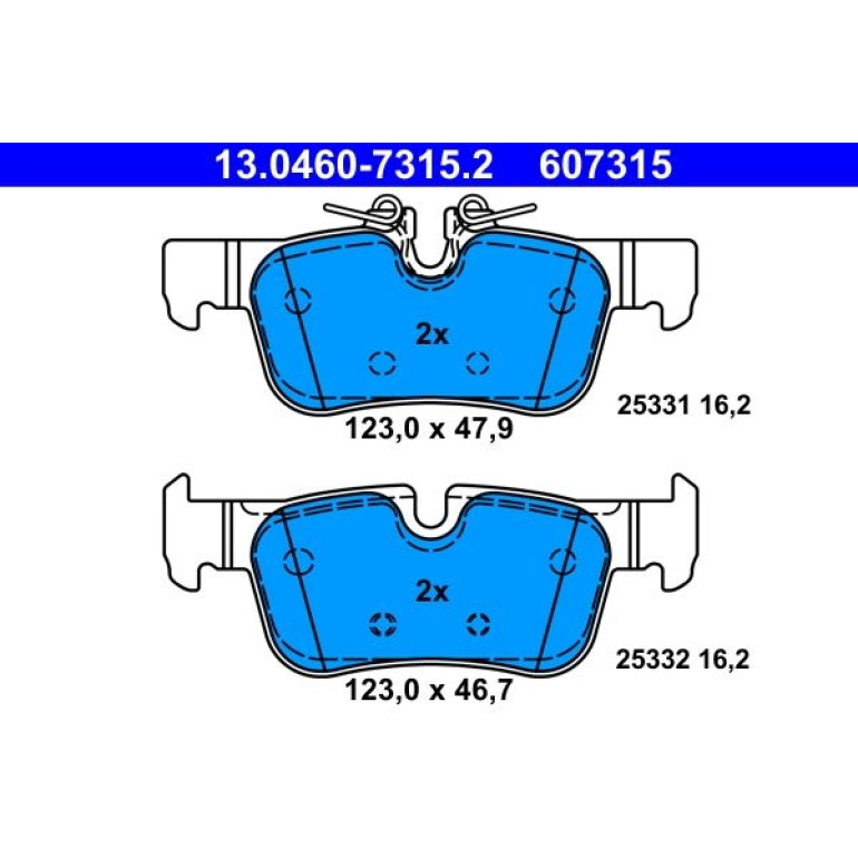 Bremsbelagsatz, Scheibenbremse 13.0460-7315.2 Bremsbelagsatz, Scheibenbremse 13.0460-7315.2