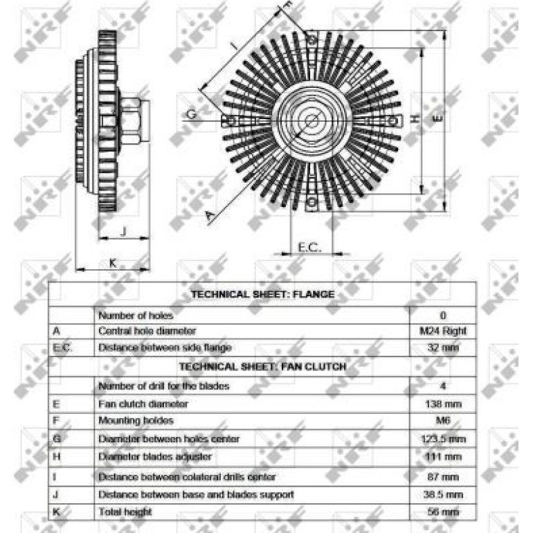 Kupplung, Kühlerlüfter NRF49519