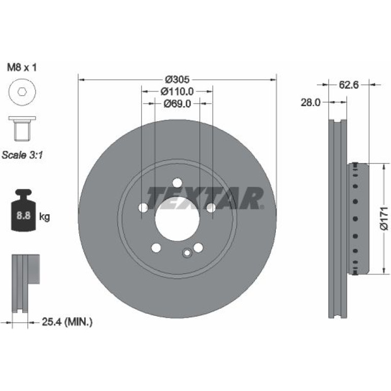 Bremsscheibe 92343625 Bremsscheibe 92343625