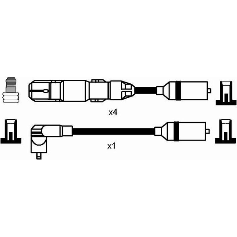 NGK Zündleitungssatz 0956 NGK Zündleitungssatz 0956