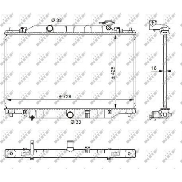 Kühler, Motorkühlung NRF59206 Kühler, Motorkühlung NRF59206