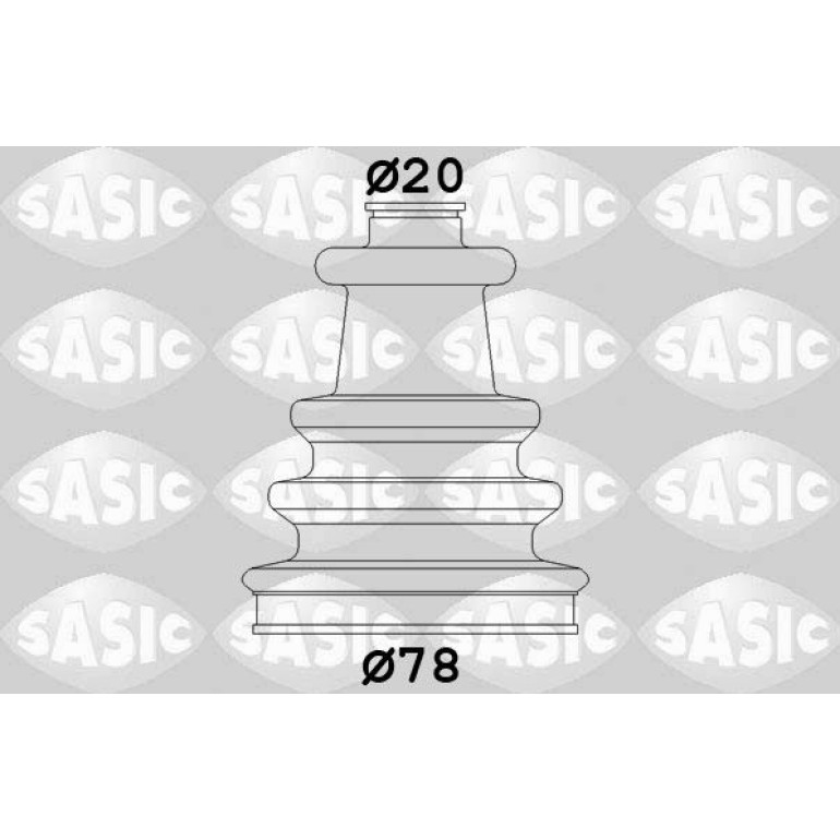 SASIC Faltenbalgsatz, Antriebswelle 2933743 SASIC Faltenbalgsatz, Antriebswelle 2933743