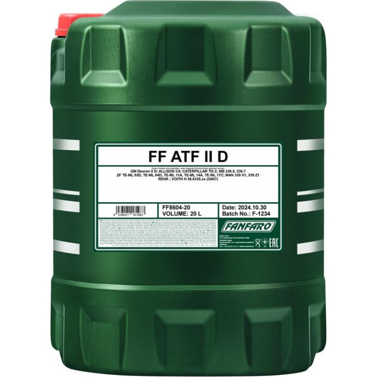 Fanfaro ATF II D Automatikgetriebeöl 20L FF8604-20