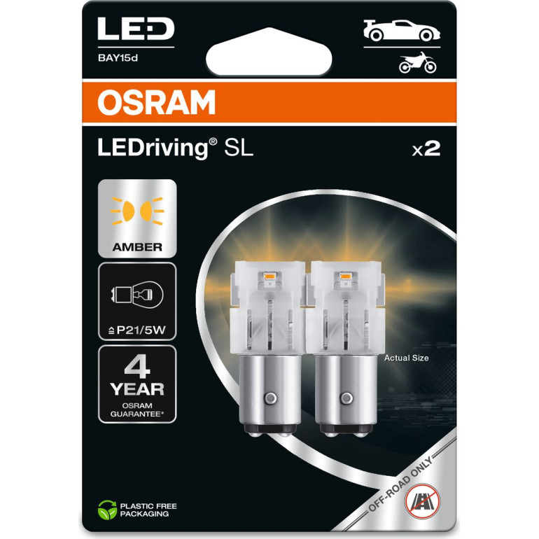 P21/5W LEDriving SL Amber 12V Blister 2 Stück OSRAM P21/5W LEDriving SL Amber 12V Blister 2 Stück OSRAM