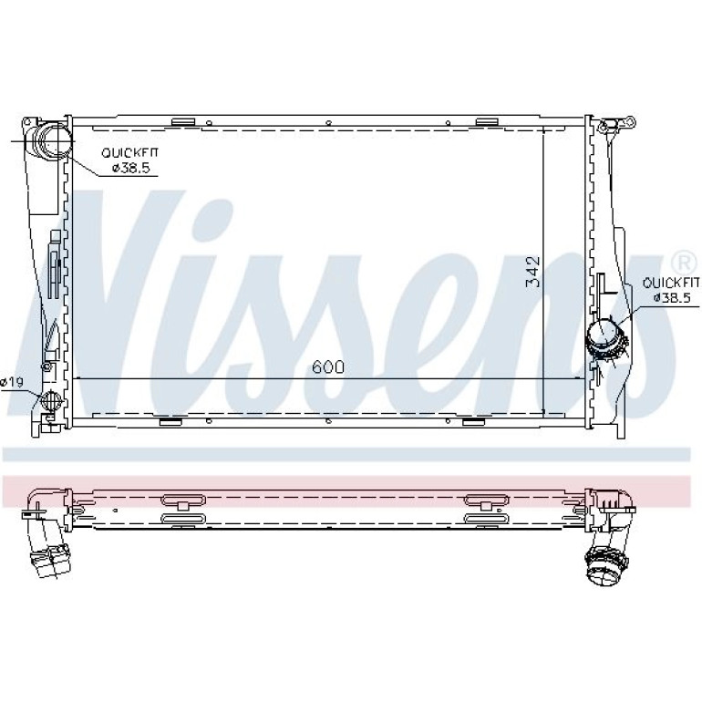 Wasserkühler PKW 60785A Wasserkühler PKW 60785A