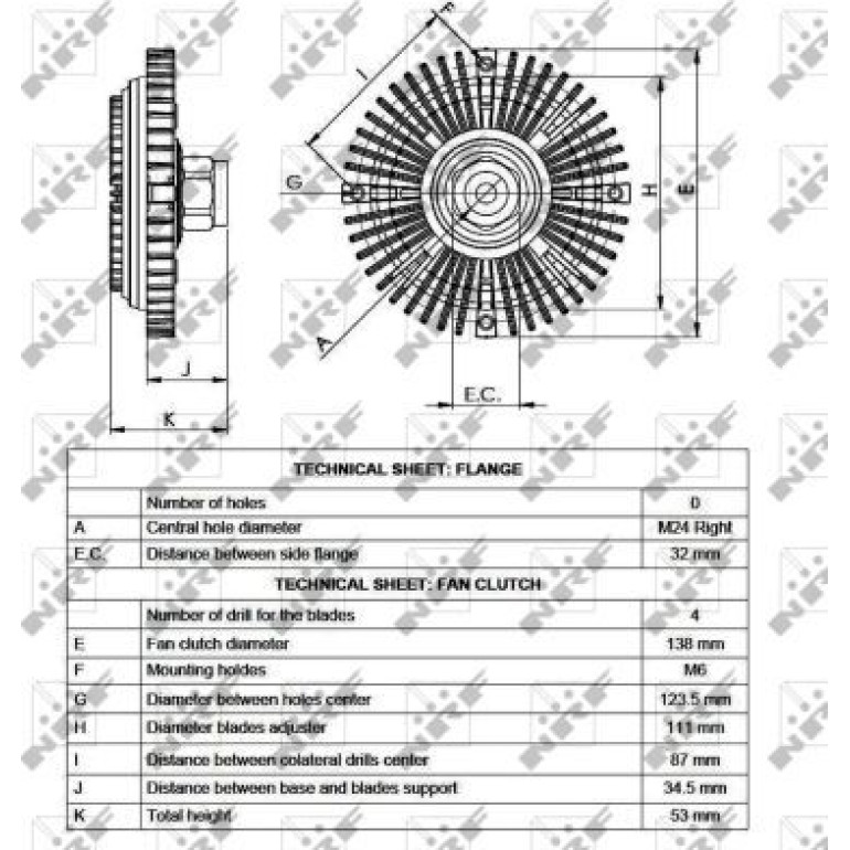 Kupplung, Kühlerlüfter NRF49520 Kupplung, Kühlerlüfter NRF49520