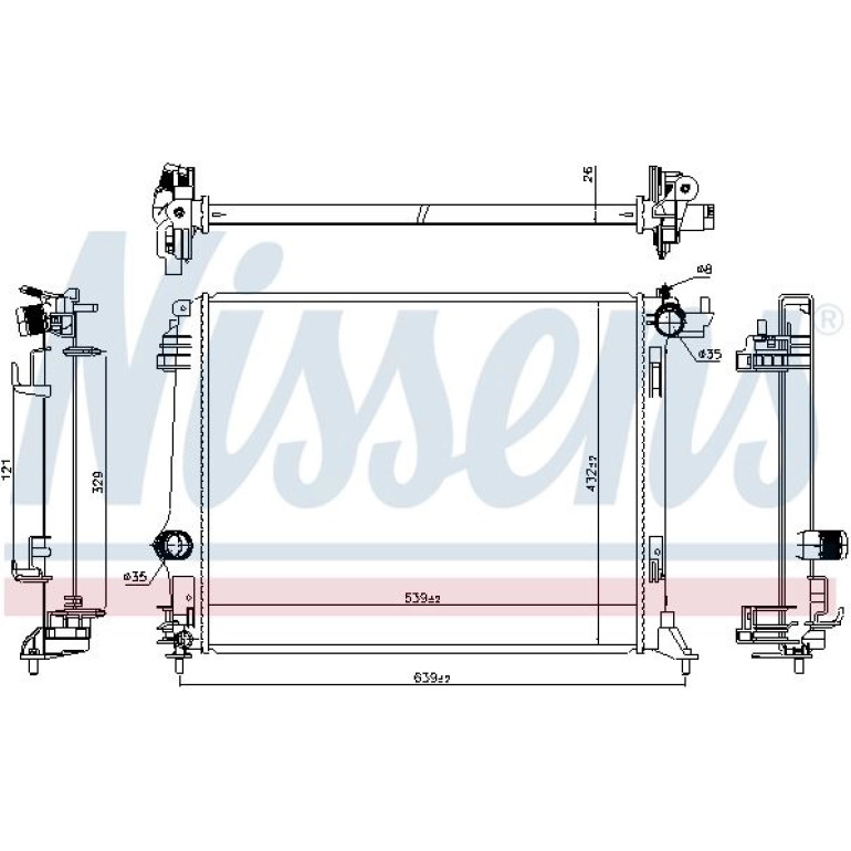 Wasserkühler PKW 606474 Wasserkühler PKW 606474