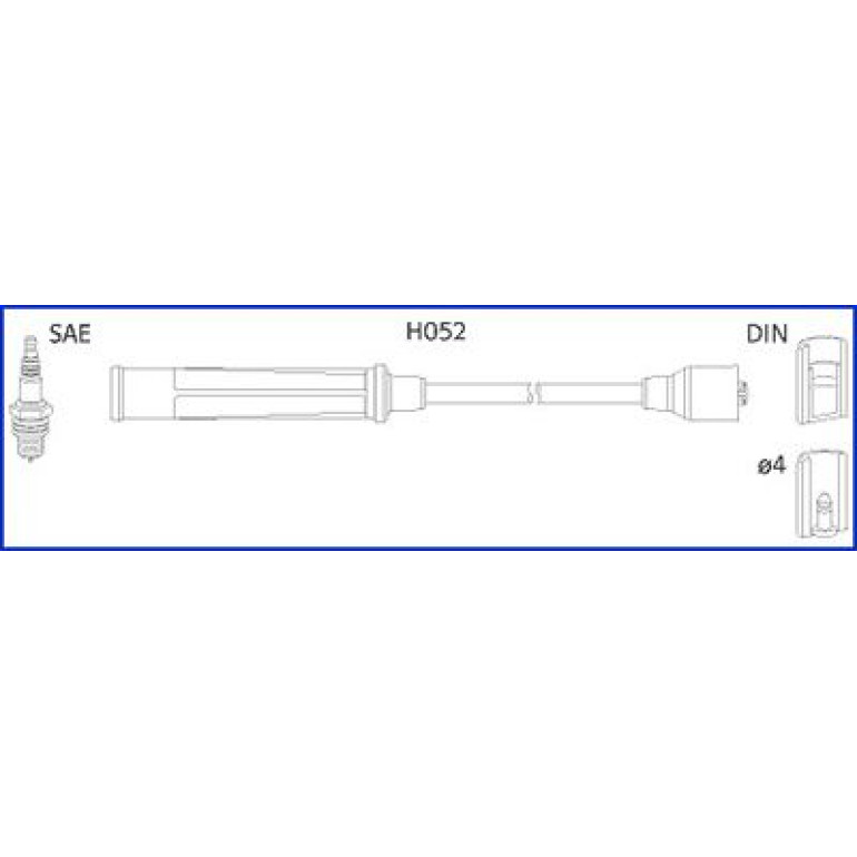 HITACHI Zündleitungssatz 134576 HITACHI Zündleitungssatz 134576