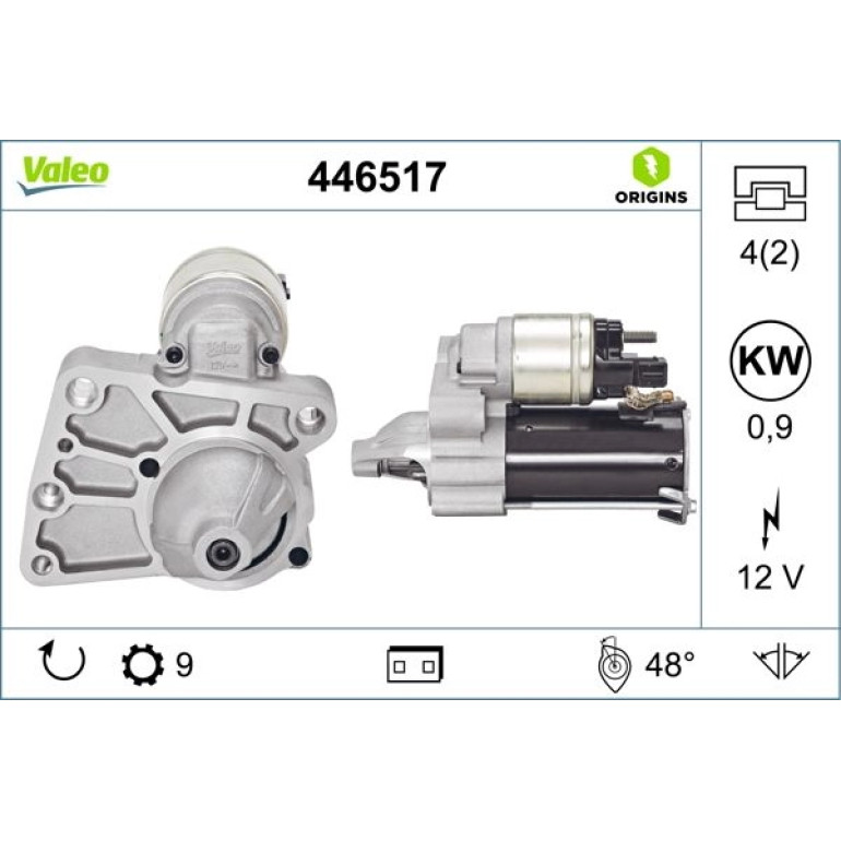 VALEO Anlasser 446517 VALEO Anlasser 446517