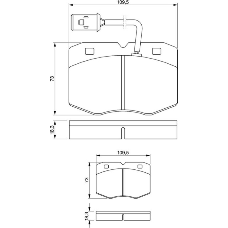 Bosch Bremsbelagsatz 0 986 424 240 Bosch Bremsbelagsatz 0 986 424 240