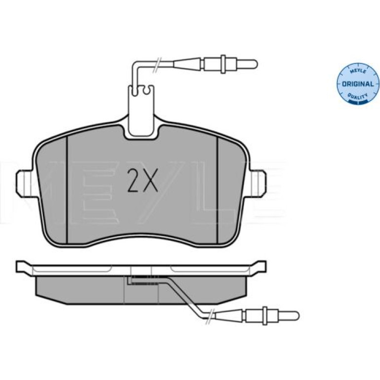 Bremsbelagsatz Peugeot S. 407 04- Mit Sensor 025 241 3418/W Bremsbelagsatz Peugeot S. 407 04- Mit Sensor 025 241 3418/W