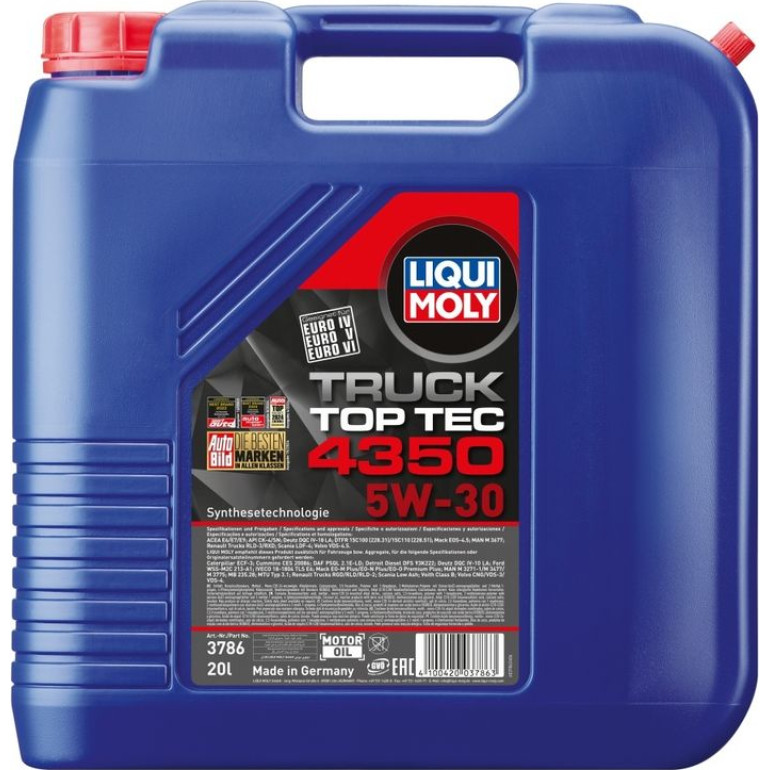 Liqui Moly Top Tec Truck 4350 5W-30 20 l 3786 Liqui Moly Top Tec Truck 4350 5W-30 20 l 3786