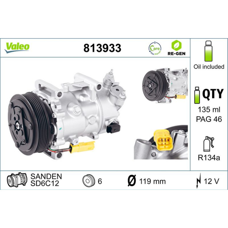 VALEO Kompressor 813933 VALEO Kompressor 813933