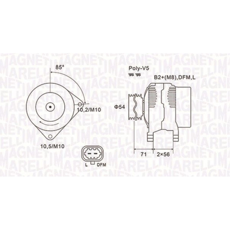 MAGNETI MARELLI Generator 063731960010 MAGNETI MARELLI Generator 063731960010