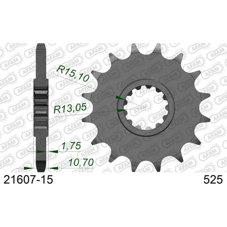 AFAM Ritzel 15 Zähne 21607-15 AFAM Ritzel 15 Zähne 21607-15