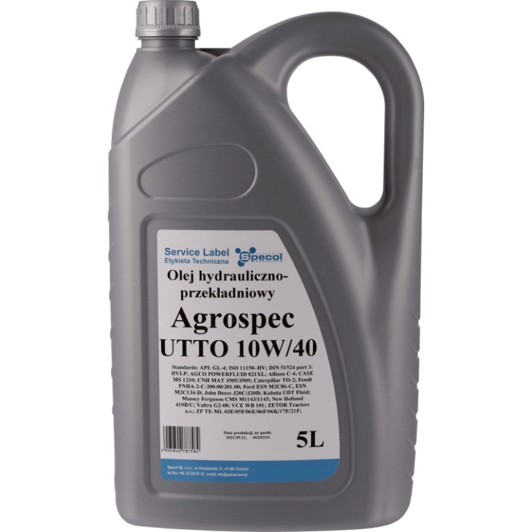 Ol Specol 10W40 5L Agrospec 100432