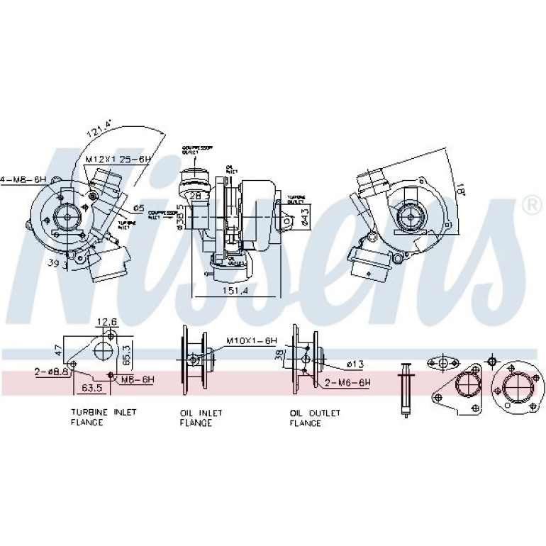 NISSENS Turbolader 93478 NISSENS Turbolader 93478